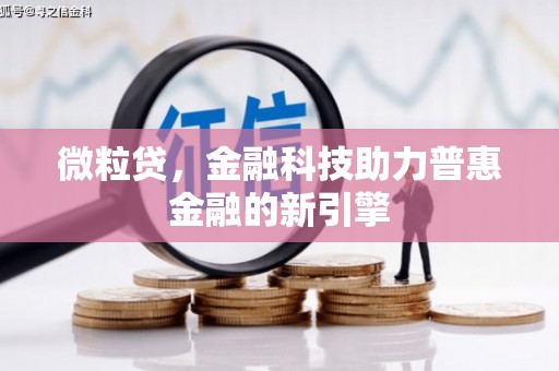 宜黄微粒贷，金融科技助力普惠金融的新引擎