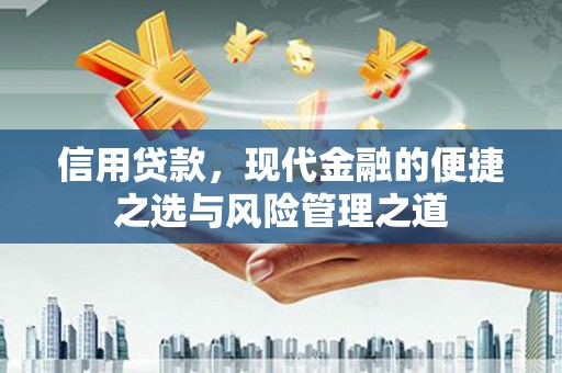 南票信用贷款，现代金融的便捷之选与风险管理之道