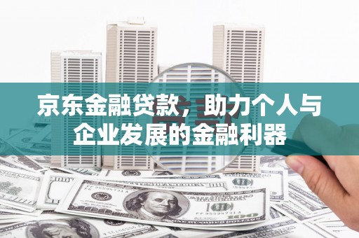 大名京东金融贷款，助力个人与企业发展的金融利器