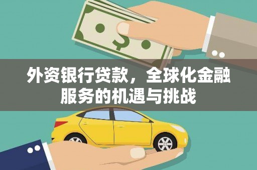 疏勒外资银行贷款，全球化金融服务的机遇与挑战