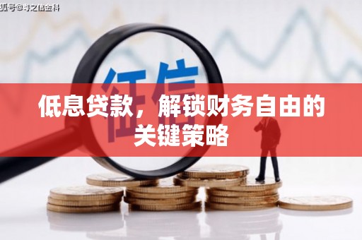 勐海低息贷款，解锁财务自由的关键策略