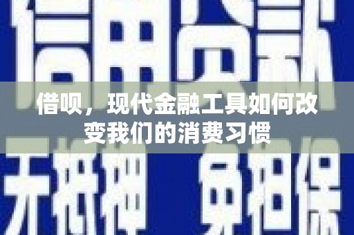仙游借呗，现代金融工具如何改变我们的消费习惯
