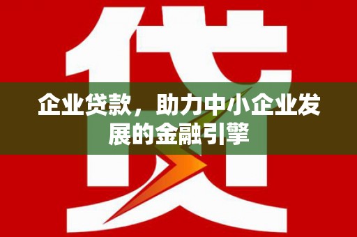 宣恩企业贷款，助力中小企业发展的金融引擎
