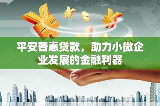 惠民平安普惠贷款，助力小微企业发展的金融利器